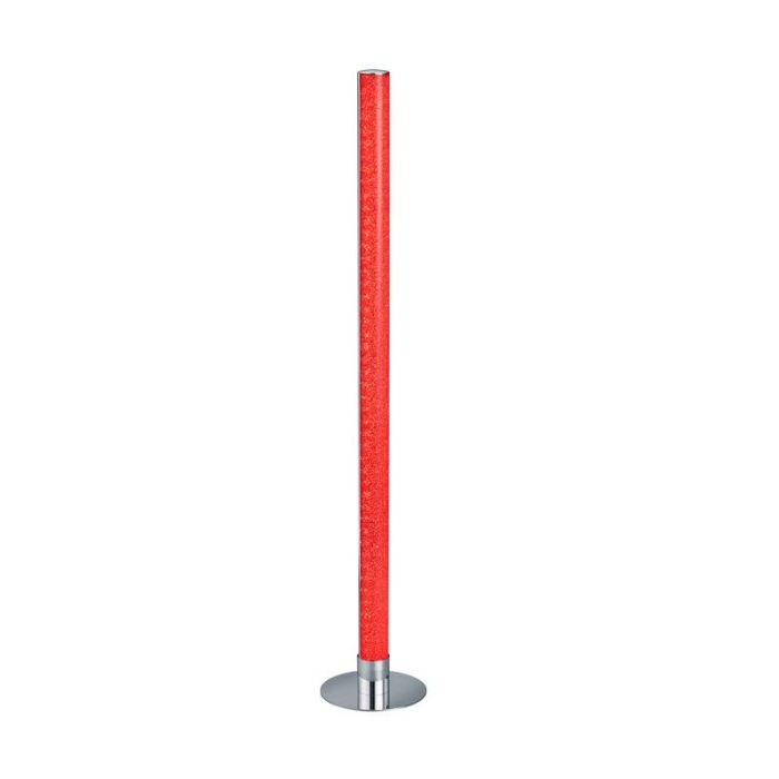 Chromen vloerlamp modern, Vacio, 10W, 3000K LED, met afstandsbediening