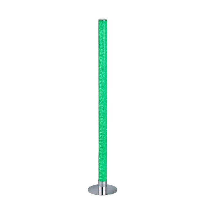 Chromen vloerlamp modern, Vacio, 10W, 3000K LED, met afstandsbediening