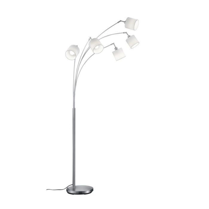 Nikkelen vloerlamp modern, Koge, met schakelaar