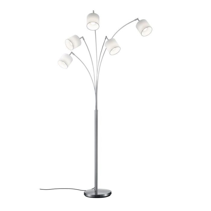 Nikkelen vloerlamp modern, Koge, met schakelaar