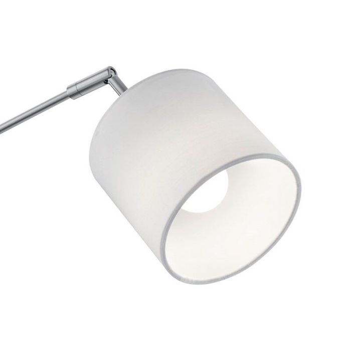 Nikkelen vloerlamp modern, Koge, met schakelaar
