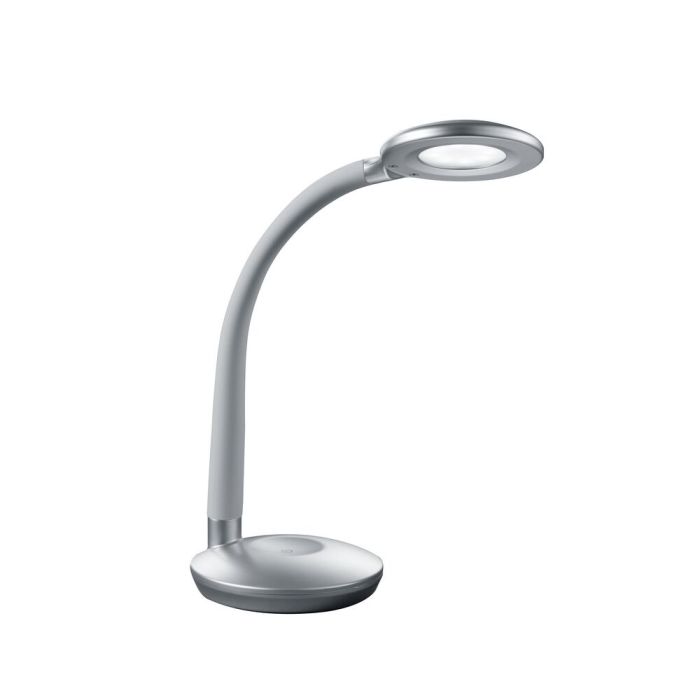 Grijze bureaulamp modern, Jesse, 3W, 3000K LED, met touchdimmer
