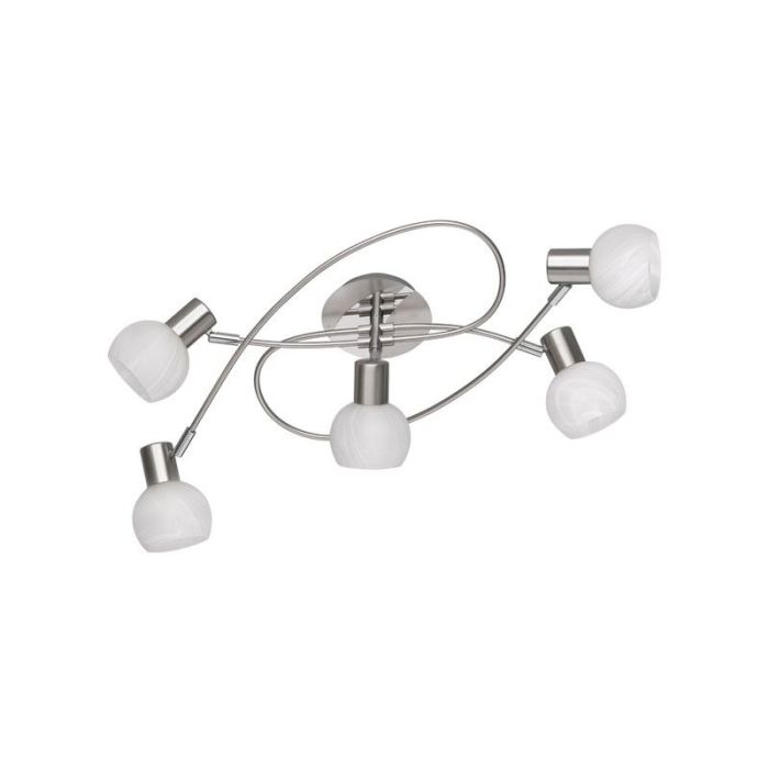 Nikkelen plafonnière modern, Benita