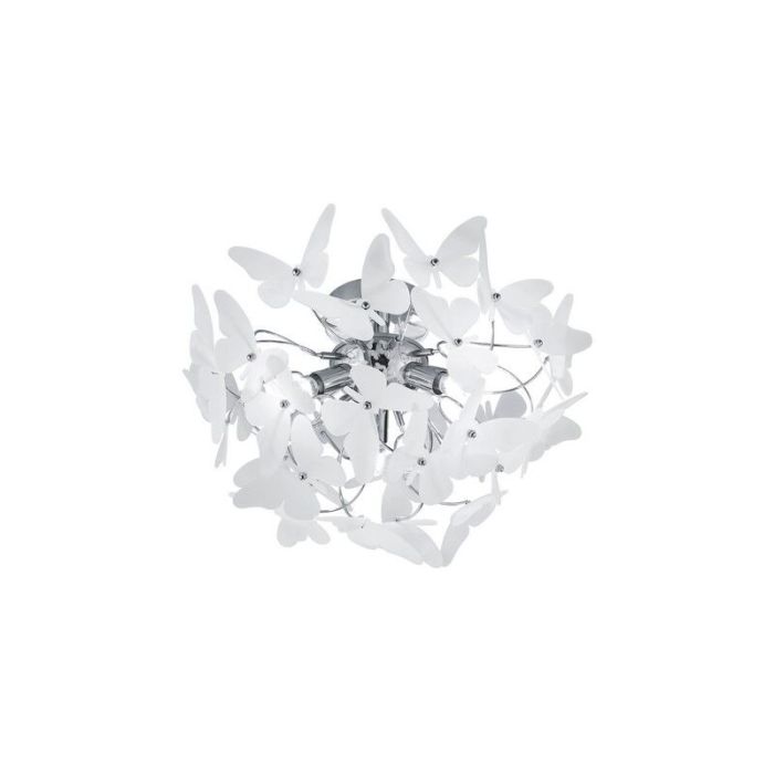 Chroom plafondlamp Butterfly, Modern