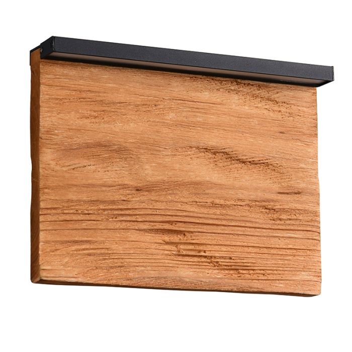 Design wandlamp hout, Tanneke, 7,5W, 3000K LED, 3-staps dimbaar