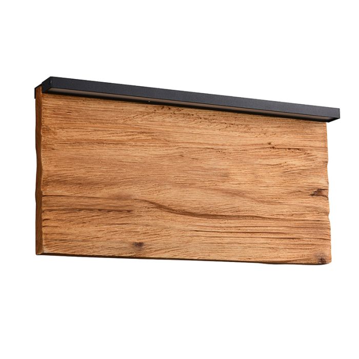 Design wandlamp hout, Tanneke, 13W, 3000K LED, 3-staps dimbaar
