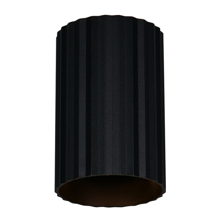 Zwarte up down wandlamp modern, Ulbe