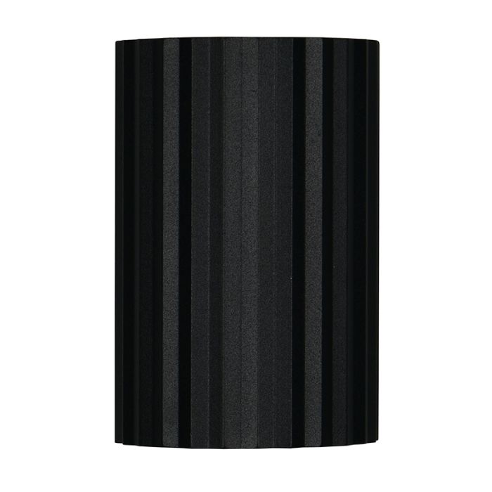 Zwarte up down wandlamp modern, Ulbe