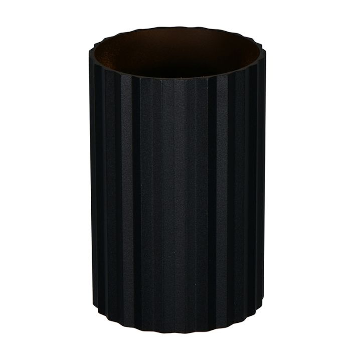 Zwarte up down wandlamp modern, Ulbe