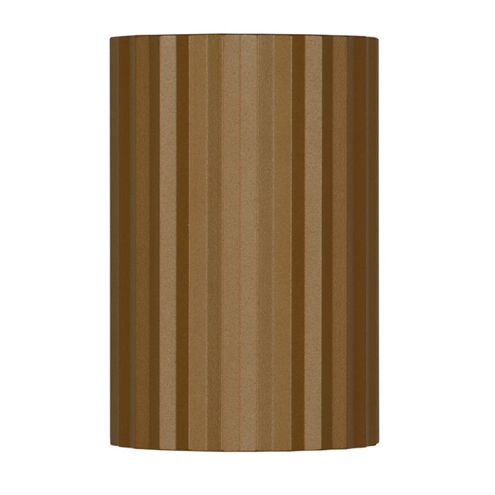 Bruine up down wandlamp modern, Ulbe