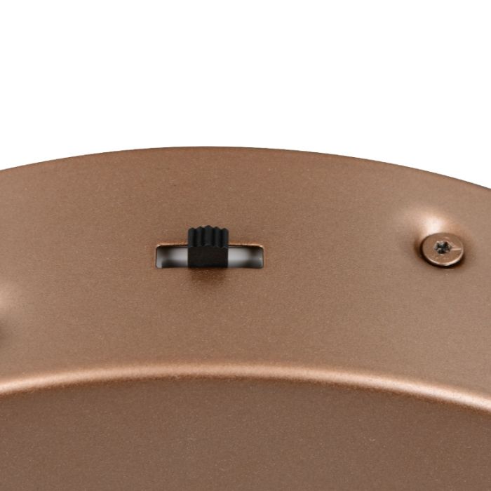 Bruine hanglamp modern, Jiry, 48W, white switch LED, 3-staps dimbaar