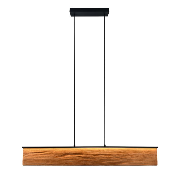 Design hanglamp hout, Tanneke, 39W, 3000K LED, 3-staps dimbaar