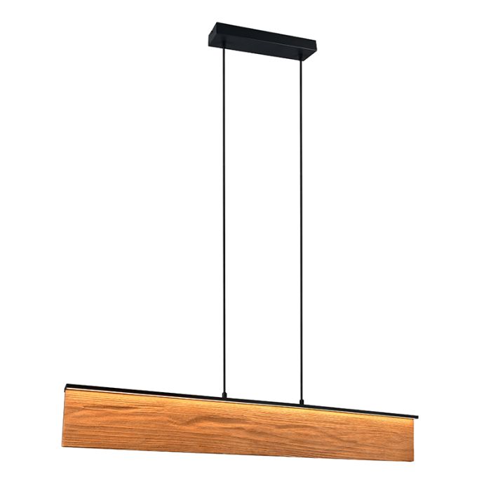 Design hanglamp hout, Tanneke, 39W, 3000K LED, 3-staps dimbaar