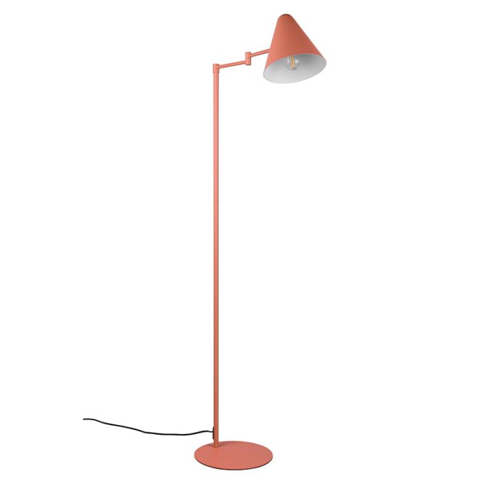 Oranje vloerlamp modern, Jille, met schakelaar