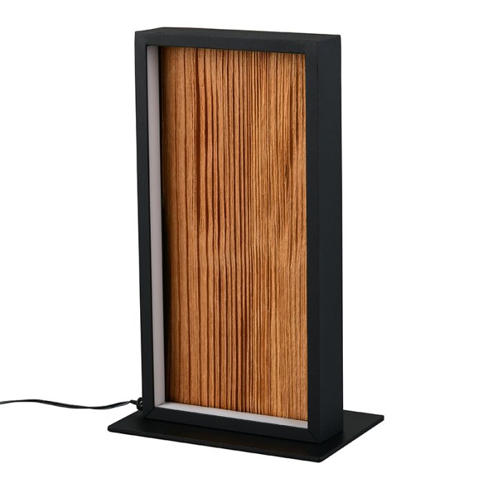 Design tafellamp hout, Tanneke, 10,5W, 3000K LED, 3-staps dimbaar