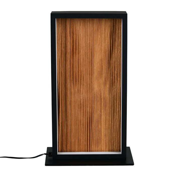 Design tafellamp hout, Tanneke, 10,5W, 3000K LED, 3-staps dimbaar
