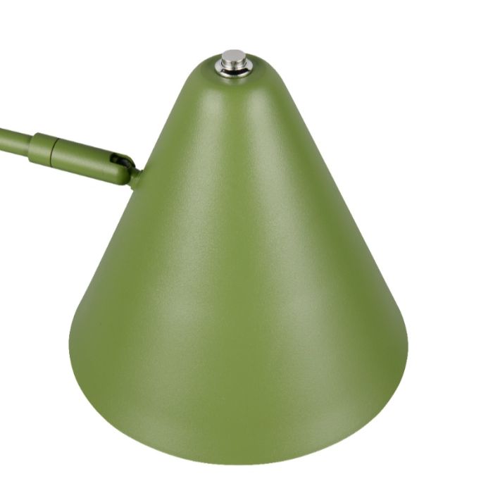 Groene bureaulamp modern, Jille, met schakelaar