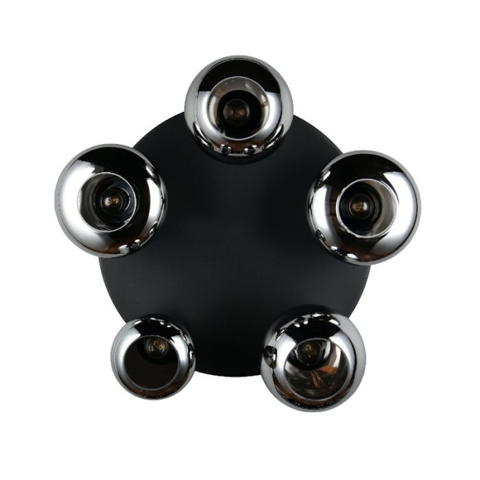 Zwarte plafondlamp design, Ervin