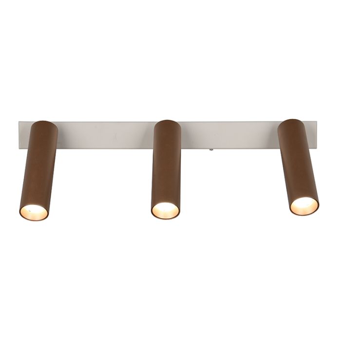 Bruine plafondspot modern, Smail, 5,5W, white switch LED, 3-staps dimbaar