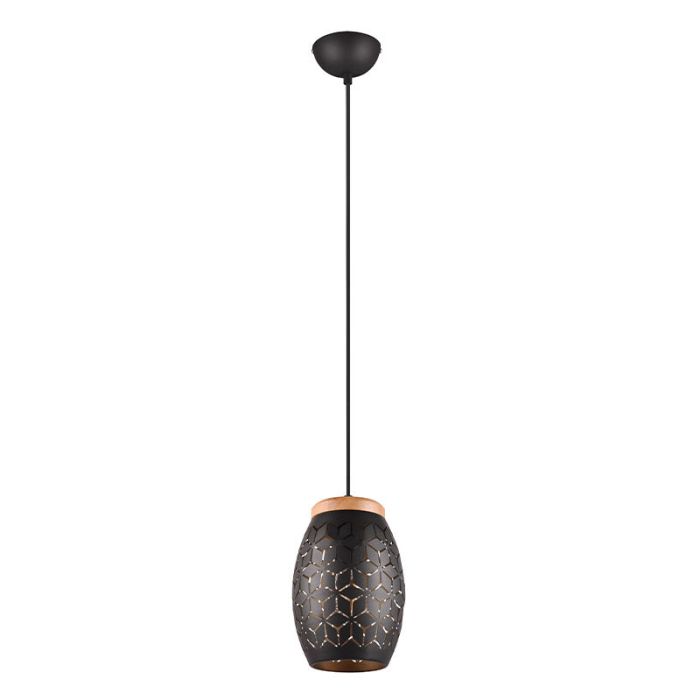 Zwarte hanglamp modern, Delana