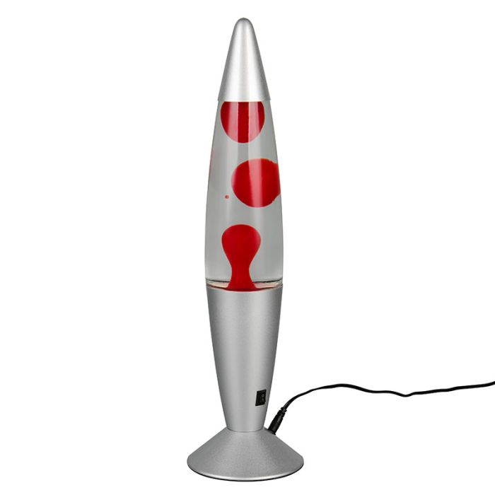 Rode lavalamp glas, Coert, 21W, 3000K LED, met schakelaar