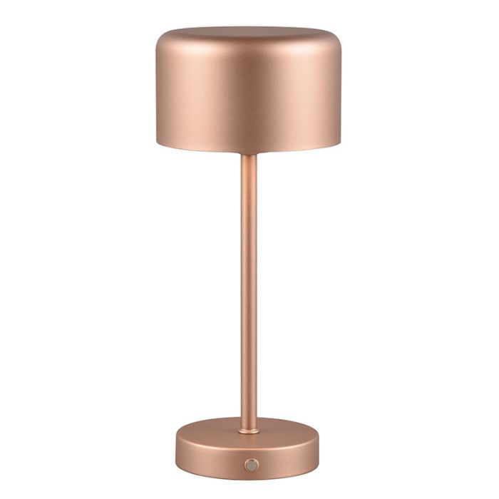 Bronzen tafellamp modern, Dustin, 1,5W, 3000K LED, met touchdimmer