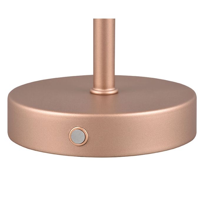 Bronzen tafellamp modern, Dustin, 1,5W, 3000K LED, met touchdimmer
