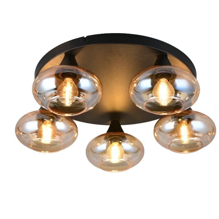 Amberkleurige plafondlamp design, Veere