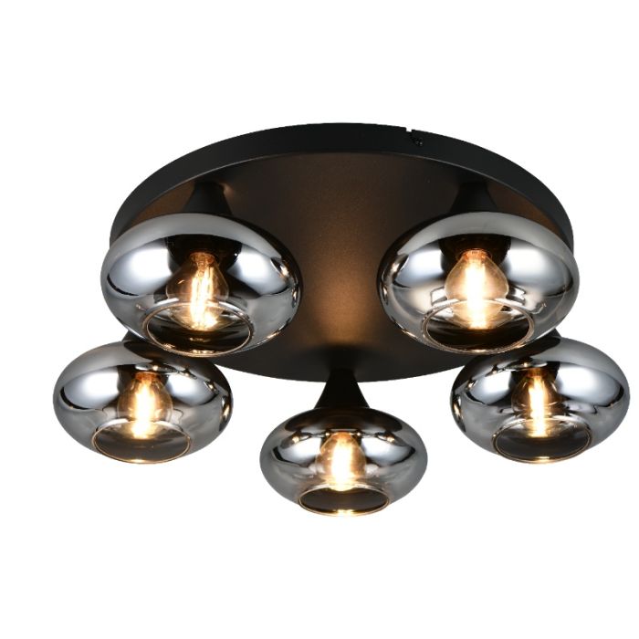 Zwarte plafondlamp design, Veere