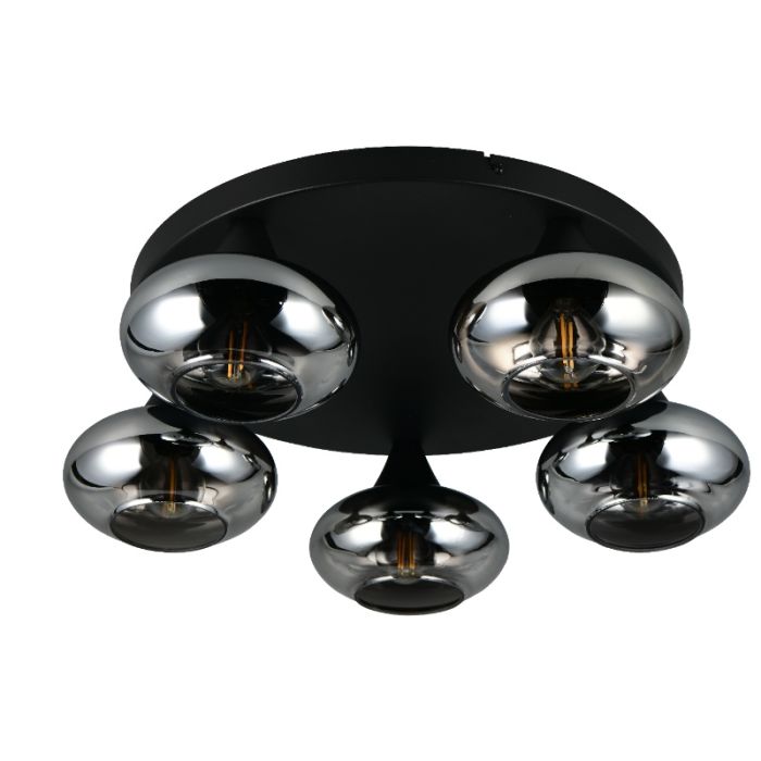 Zwarte plafondlamp design, Veere
