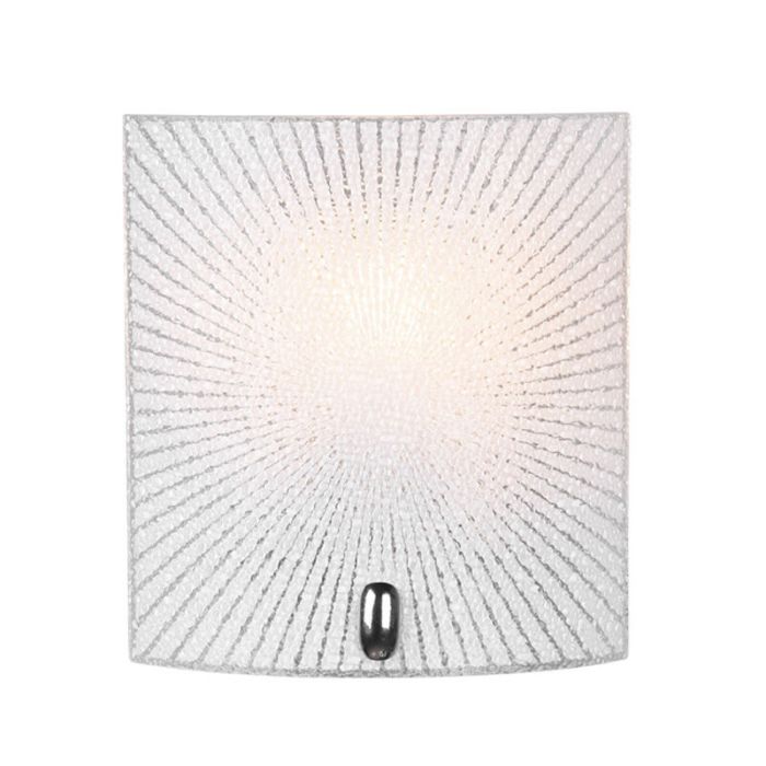 Chromen wandlamp Quinten, metaal
