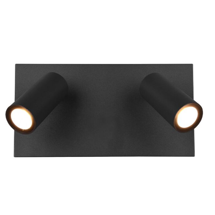 Moderne buiten wandlamp Rufus, Antraciet, Incl. warm wit LED