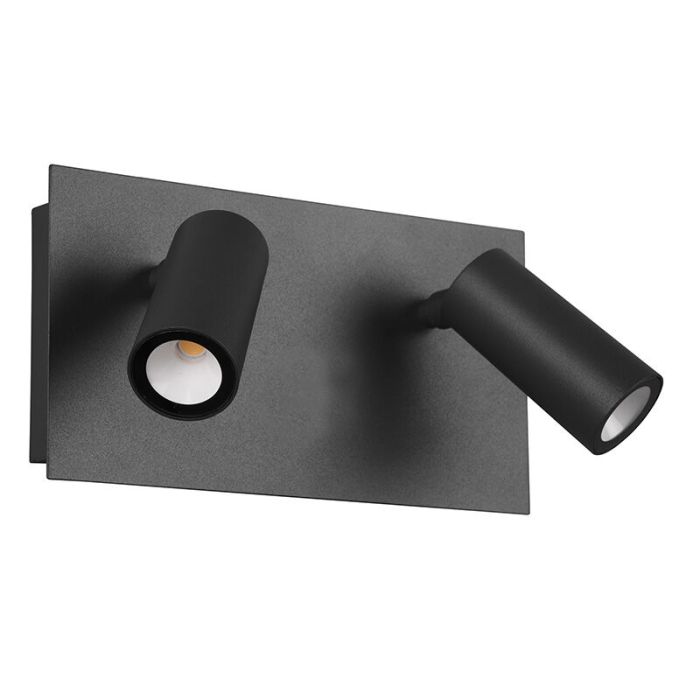 Moderne buiten wandlamp Rufus, Antraciet, Incl. warm wit LED