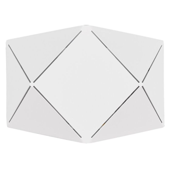 Witte wandlamp Soloro, metaal, modern, 6 watt