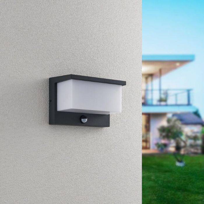 Antraciete buitenlamp modern, Slimane, 13W, 3000K LED, IP54