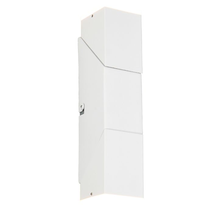 Witte up down wandlamp modern, Lok, 3W, 3000K LED