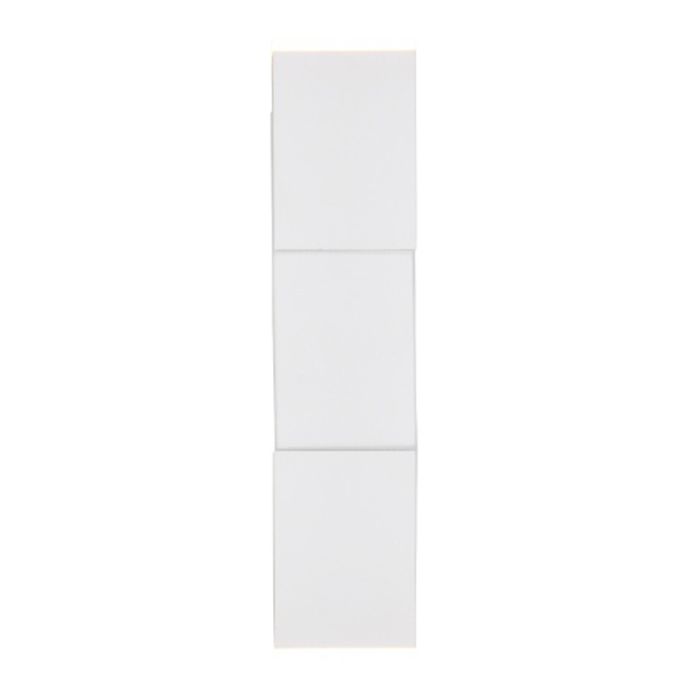 Witte up down wandlamp modern, Lok, 3W, 3000K LED