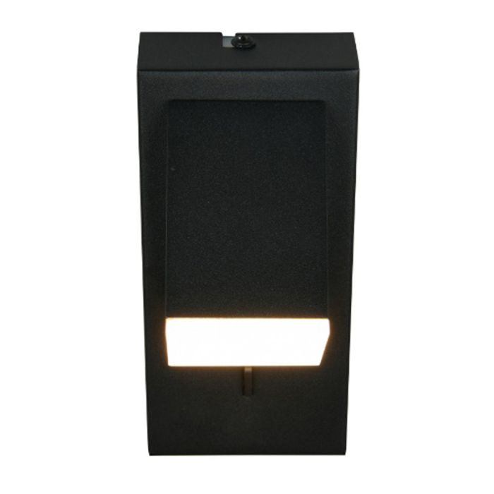 Zwarte wandlamp modern, Lok, 3W, 3000K LED