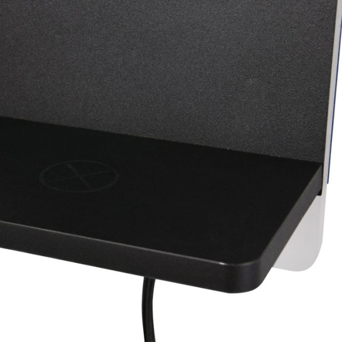Zwarte wandlamp modern, Margje, 9W, 3000K LED, met schakelaar