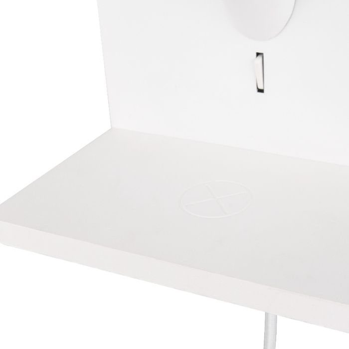 Witte wandlamp stof, Tahir, met schakelaar