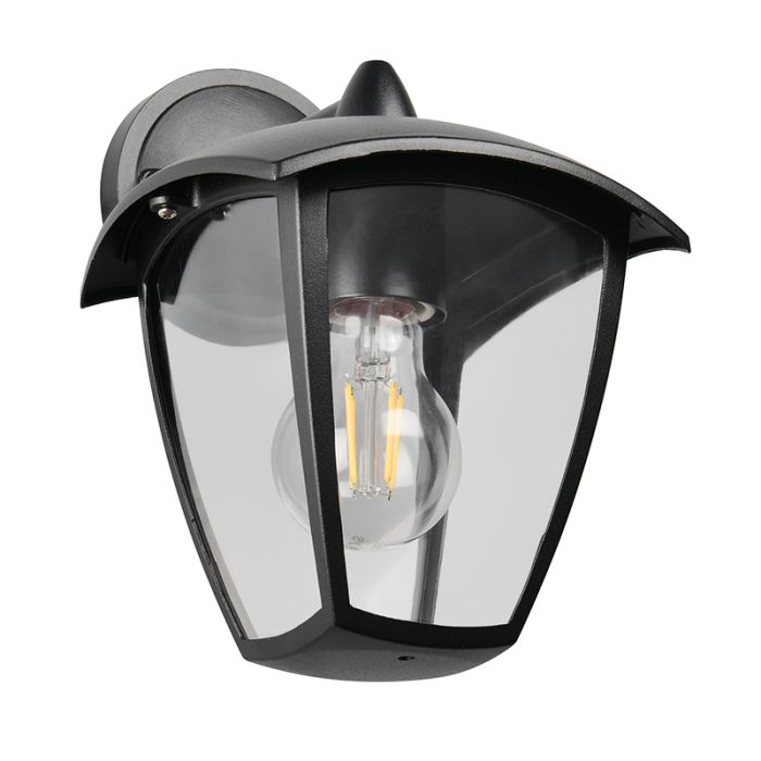 Zwarte buitenlamp modern, Samatar, IP44