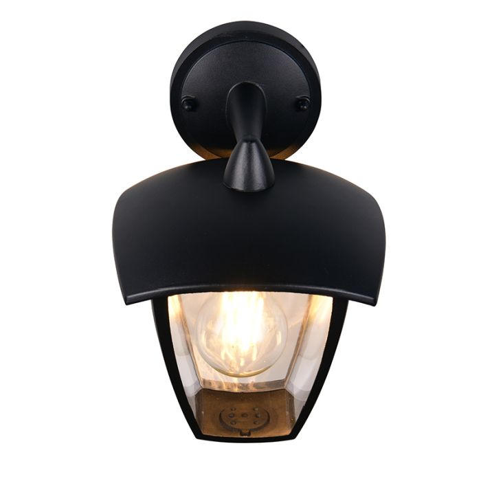 Zwarte buitenlamp modern, Samatar, IP44