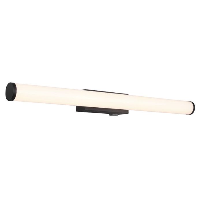 Moderne wandlamp Staby, zwart, metaal, geïntegreerde LED