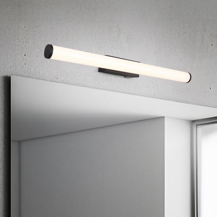 Moderne wandlamp Staby, zwart, metaal, geïntegreerde LED