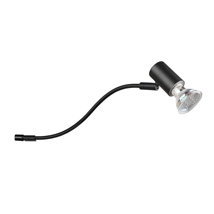 Moderne wandlamp Martika, zwart, metaal, IP44