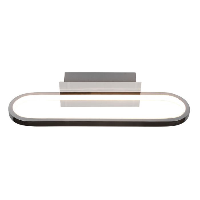 Moderne wandlamp Martin, chroom, metaal, geïntegreerde LED
