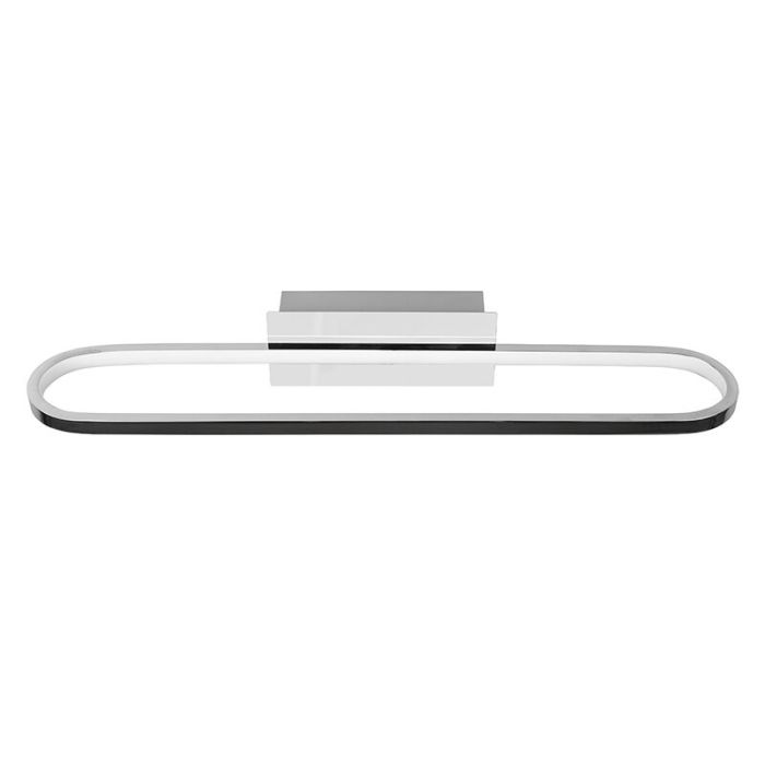 Moderne wandlamp Martin, chroom, metaal, geïntegreerde LED