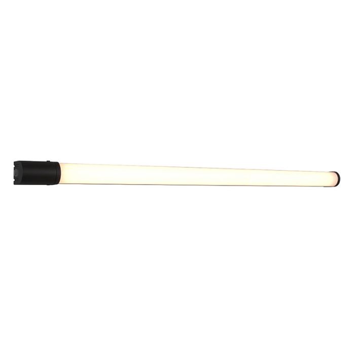Moderne wandlamp Bernou, zwart, kunststof, geïntegreerde LED