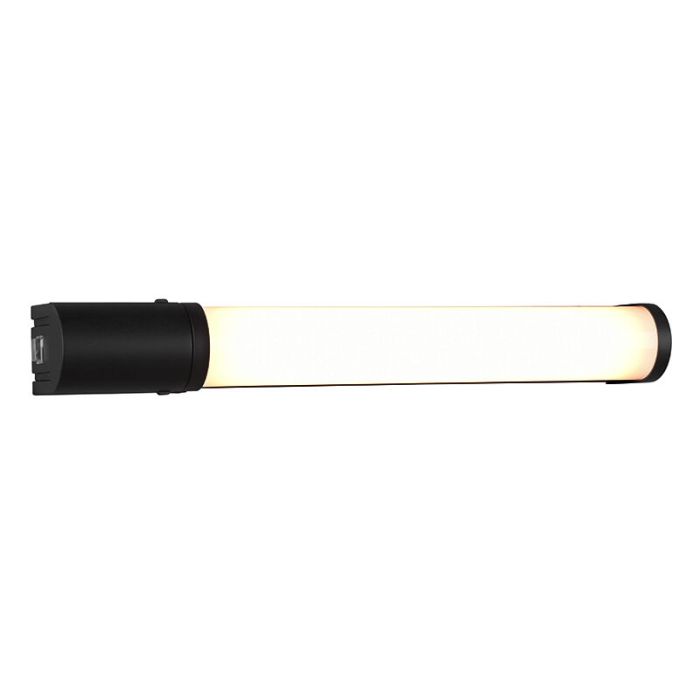 Moderne wandlamp Bernou, zwart, kunststof, geïntegreerde LED