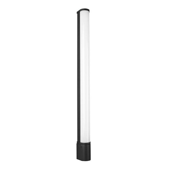 Moderne wandlamp Bernou, zwart, kunststof, geïntegreerde LED